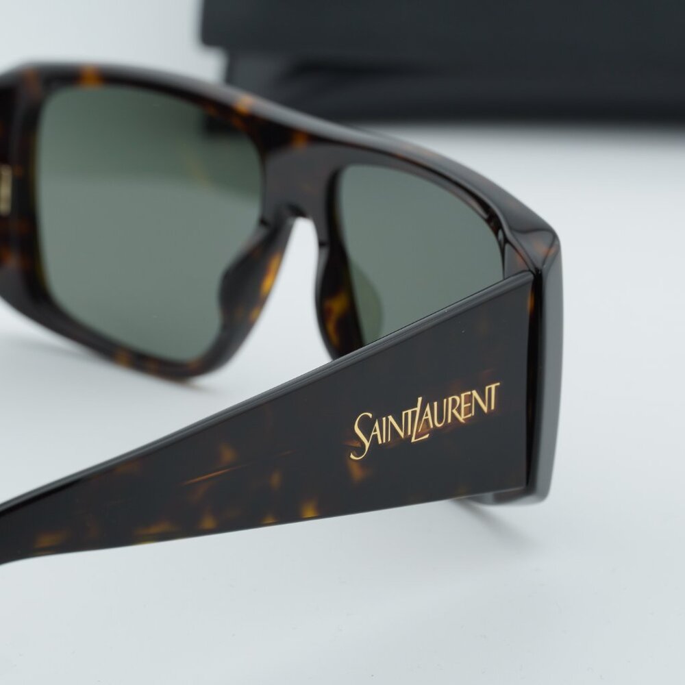 Saint Laurent SL832 002 Square Sunglasses - Havana\Grey - Picture 6 of 10
